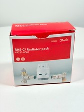 DANFOSS RAS-C2 SET WHITE ANGLED THERMOSTATIC TRV & LOCKSHIELD 15mm x 1/2" 49331