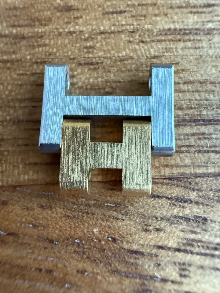 HERMES Clipper 12mm Eslabón Genuino Correa Reloj Pulsera Piezas Foto 2 de 4