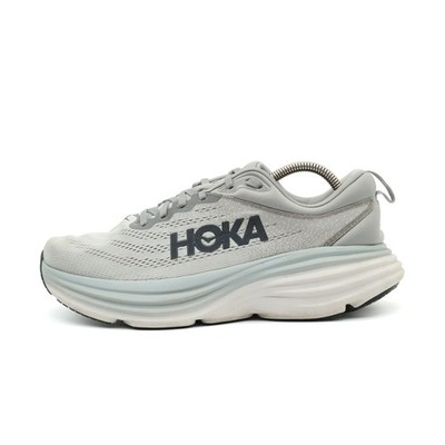 Hoka One Herren Bondi 8 Wide Sportschuhe Grau Mesh ämpfung Laufschuhe EU 42