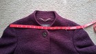 Ellen Tracy Women's Burgundy Wool Blend Coat with Pockets Size 4 — photo 5