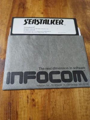 SEASTALKER Infocom 1984 Vintage Game 5.25'' Floppy Disk Commodore 64