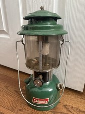 Vintage 1970s Coleman Green Lantern Pyrex Glass Model 220J