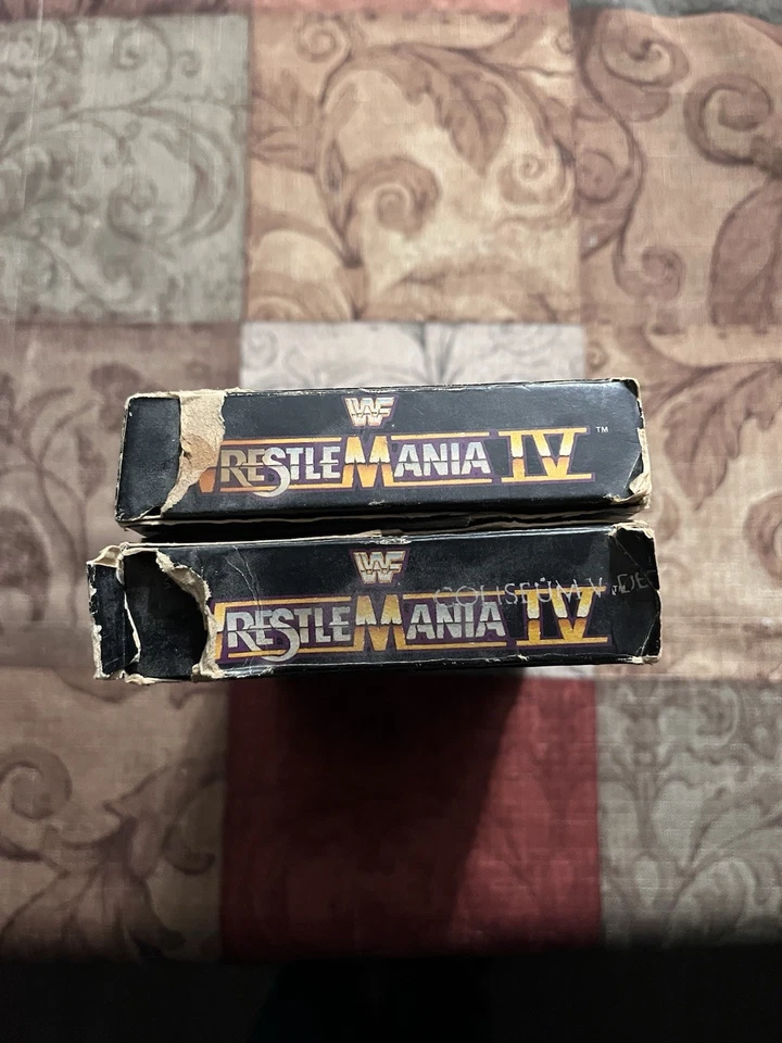 WWF Wrestlemania IV (VHS, 1988) Wrestling WWE WCW Hulk Hogan Andre The Giant  - Image 4 of 4