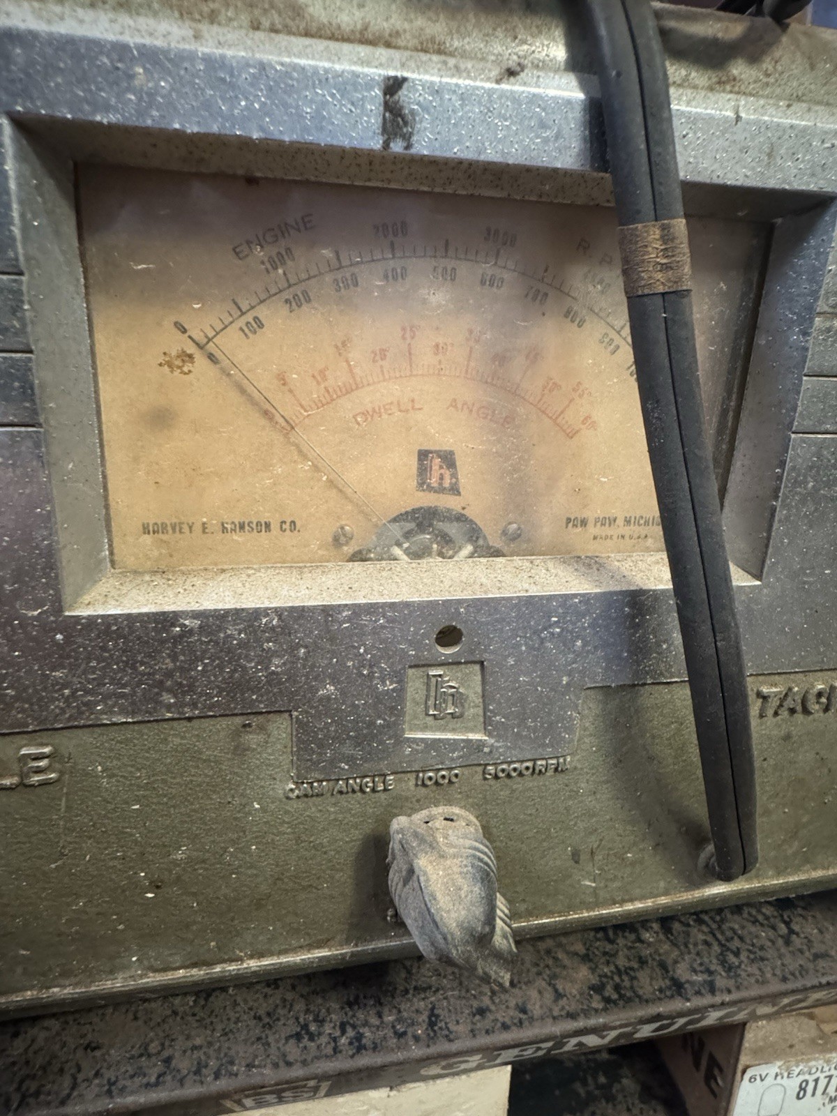 Vintage Sun Dwell Tachometer Engine RPM Dwell Tester