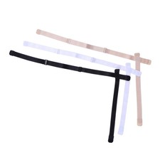 3Pcs Durable Low Back Bra Strap Extenders Adjustable Polyester Cotton Set
