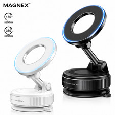 Magnetic Car Phone Holder 360  Rotation Strong Suction Mount Dashboard Windshiel