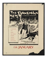 Vintage Bohemian Monthly Poster Wall Art - January Edition Home Decor