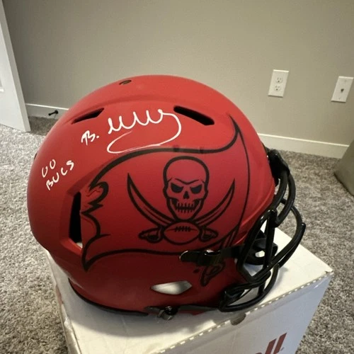 Bucky Irving Tampa Bay Buccaneers Autographed Football Helmet Original Signed