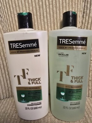 Tresemme Thick & Full Shampoo & Conditioner Glycerol pH Balanced  Pro Collection