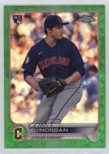 2022 Topps Chrome Logofractor Edition Green Refractor 69/99 Eli Morgan #14 4z8