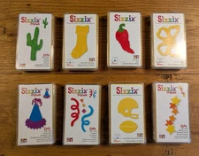 New Lot of 8 Sizzix Die Cuts Originals Scrapbooking