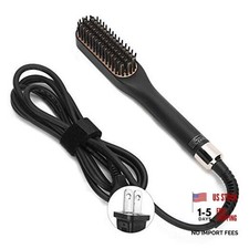 Beard Straightener for Men - Heated Beard Brush Comb for Short to US Plug