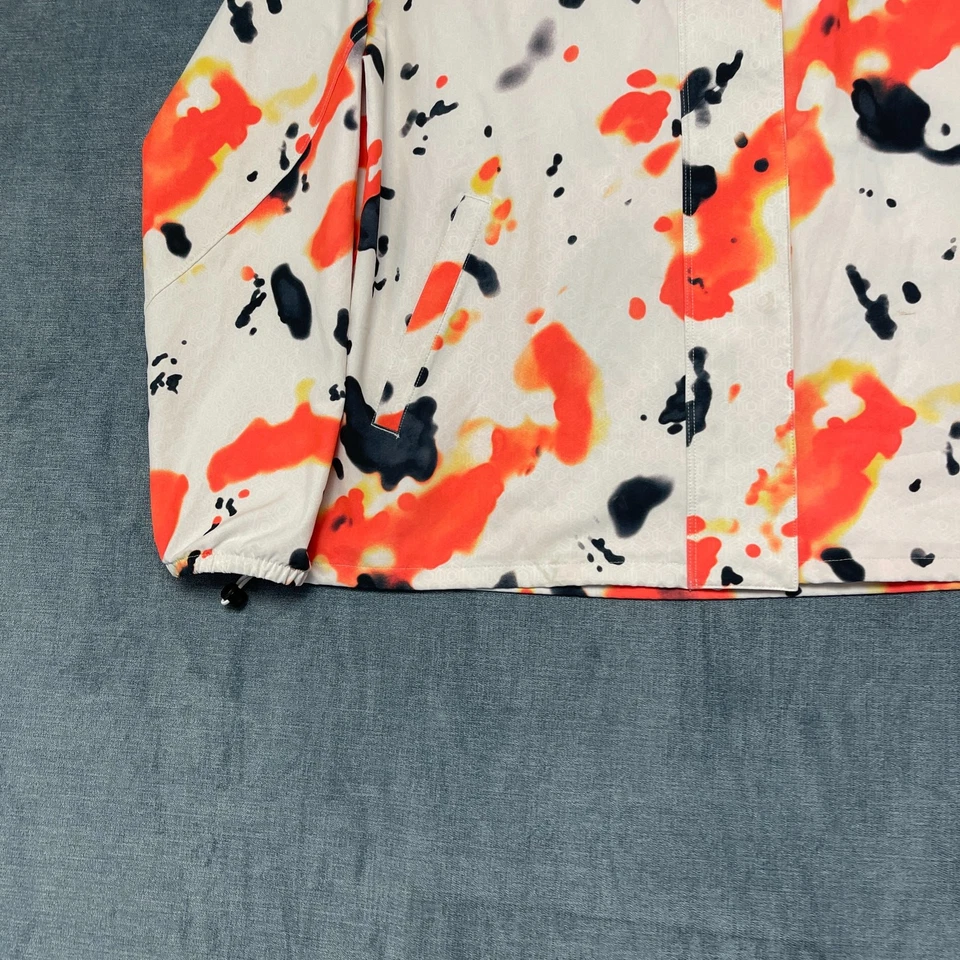 Under Armour Recover Woven Upstream Camo Jacket Womens Large White Orange Loose - Image 3 of 4