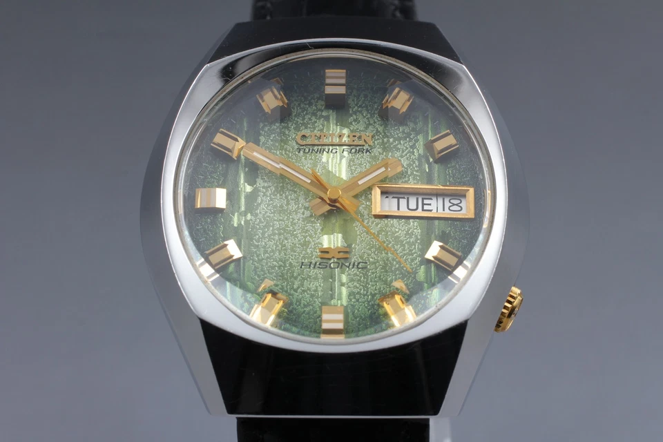 [Exc+5] Citizen Hisonic Tuning Fork 3701-370139 Quartz Sweep Second Men's Watch - Image 3 of 4