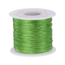 Metallic Cord 1mm 109 Yards Tinsel Rope Thread String, Green