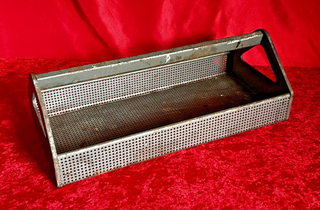 Vintage Craftsman 19x9 Perforated Metal Tool Tote Tray Model 6529 Rare