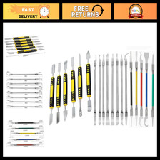 19-Piece Metal Spudger Set, Thin Blade IC Chip Repair Tools for Phone, Laptop, T