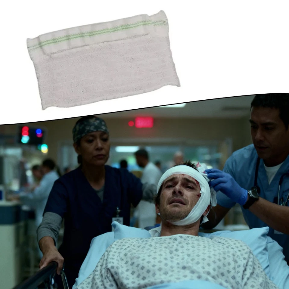 5Pcs Elastic Mesh Cap Fixed Cover Head Injurie Postoperative Nursing Bandage Cap - Image 4 of 4