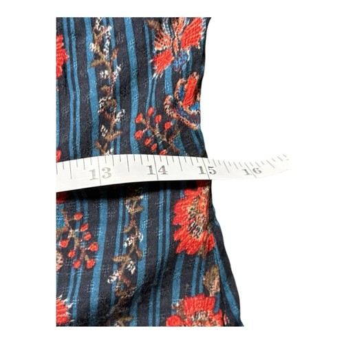 Lulu's Navy and Coral Floral Long Sleeve Dress M - Picture 14 of 15