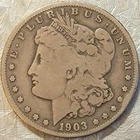 1903-S Morgan Silver Dollar - Original Toned VG/F - UNIMPOSSIBLE FIND!