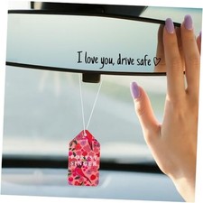 2-Pack I Love You Drive Safe Mirror Sticker, I love you,drive safe, black white