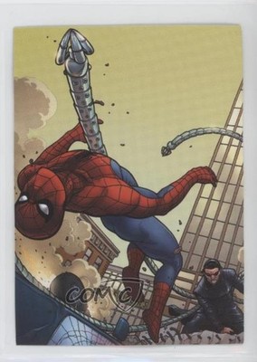 2008 Playground Maniacs Marvel Heroes Stickers Spider-Man vs Dr Octopus #12 d8k