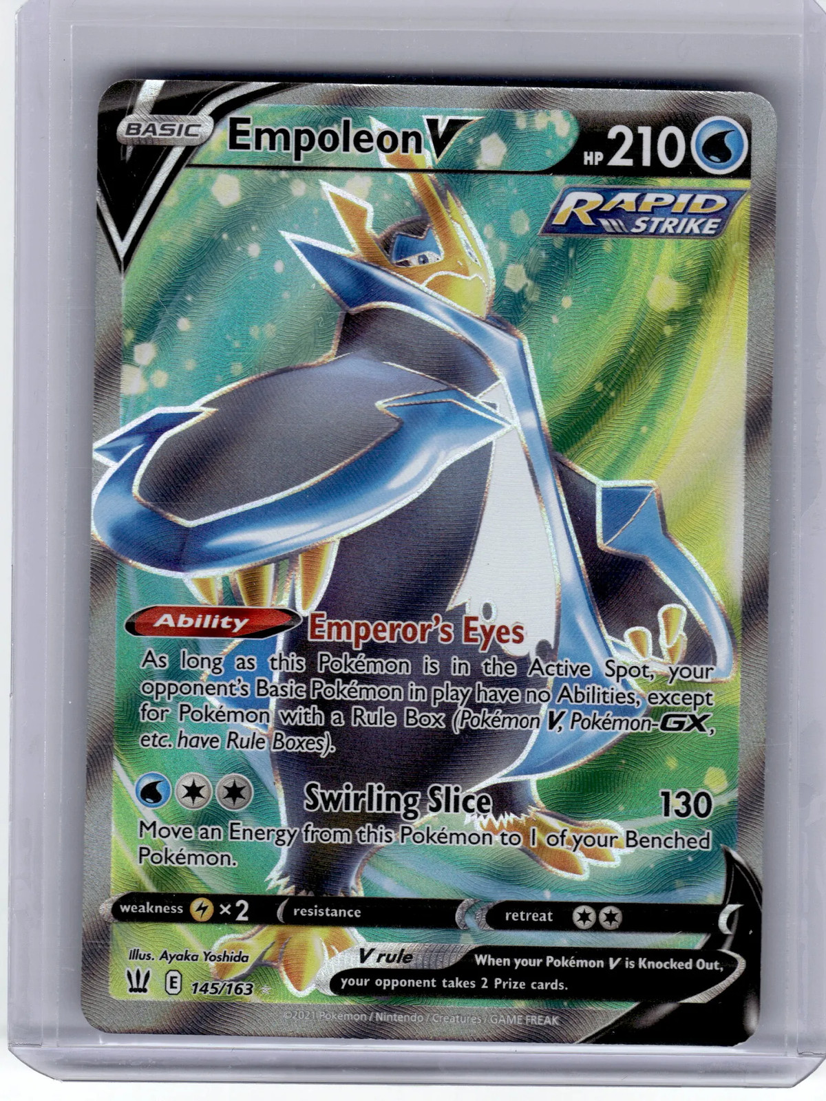 2021 Pokemon Empoleon V Battle Styles Ultra Rare Holo #145 Near Mint