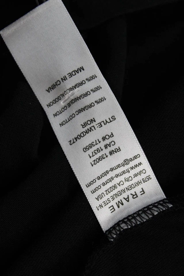 Vestido camisero negro con montura de manga corta laterales fruncidos talla extra pequeña para mujer Foto 4 de 4