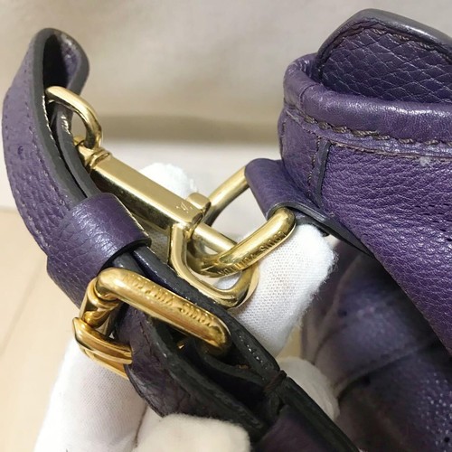 Louis Vuitton Mahina Monogram Stella PM Oursin Purple Tote Shoulder Bag M93983 A - Picture 10 of 12