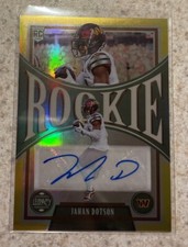 2022 Panini Chronicles Legacy Update Jahan Dotson Rookie Auto Gold RC /5