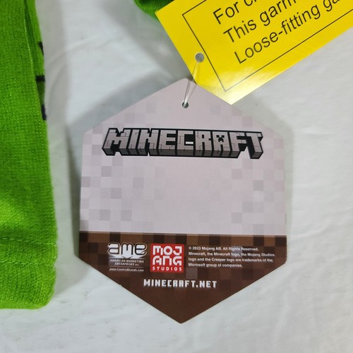Minecraft Boy's 2 Piece Long Sleeves Pajama PJ Sleepwear Set Size 4 Green - Picture 9 of 9