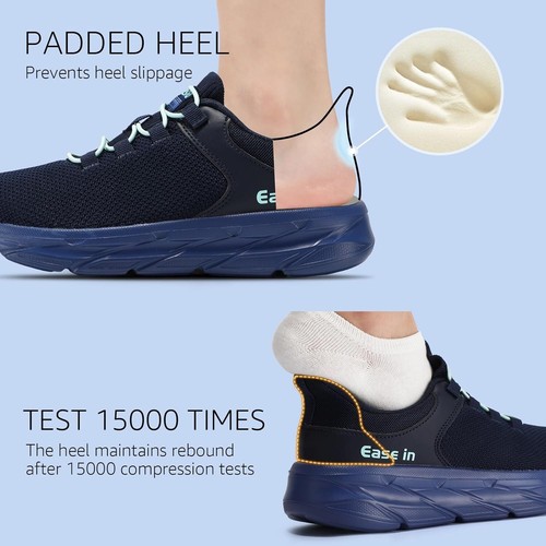 STQ Women Slip on Sneakers Hands Free Orthopedic Walking Shoes for Pregnant and - Picture 5 of 9