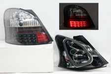 LED Black Rear Brake Light Taillight lamp Pair for 06-08 Toyota Yaris Hatchback