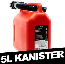 5L BENZINKANISTER RESERVEKANISTER  AUSGIEßER KRAFTSTOFF DIESEL KANISTER ROT