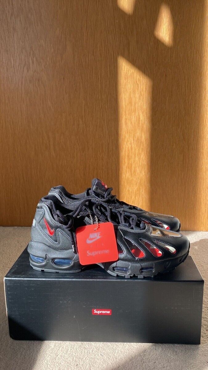 Nike Air Max 96 x Supreme Black CV7652-002 Sizes 8 & 11.5 Nike Air Max 96 x Supreme Black CV7652-002 Sizes 8 & 11.5