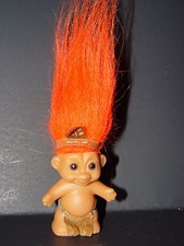 Troll Doll 2" Russ Thanksgiving Day Indian Standing Baby Rare