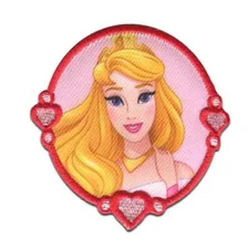 Disney Sleeping Beauty Iron-On Patch: Princess Aurora Smiling New Free Shipping