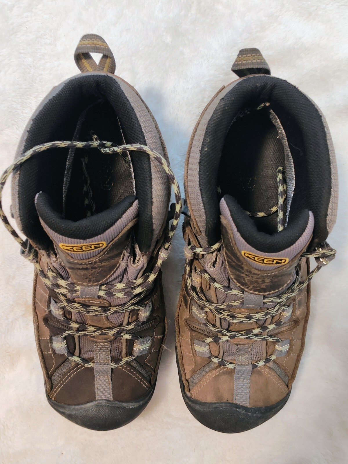 Scarpe da trekking impermeabili Keen donna taglia 7 Targhee II metà 1014997 stivali marrone verde