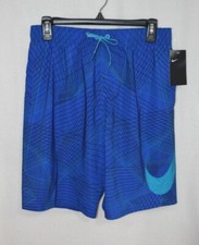 Nike Men's Breaker 9" Volley Blue/Black Shorts/Trunks NESS8416-416 Size S NWT