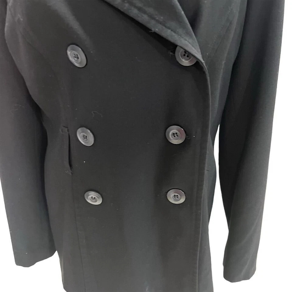 Chaquetón negro para mujer AB Studio talla 8 clásico elegante invierno versátil informal cálido Foto 4 de 4