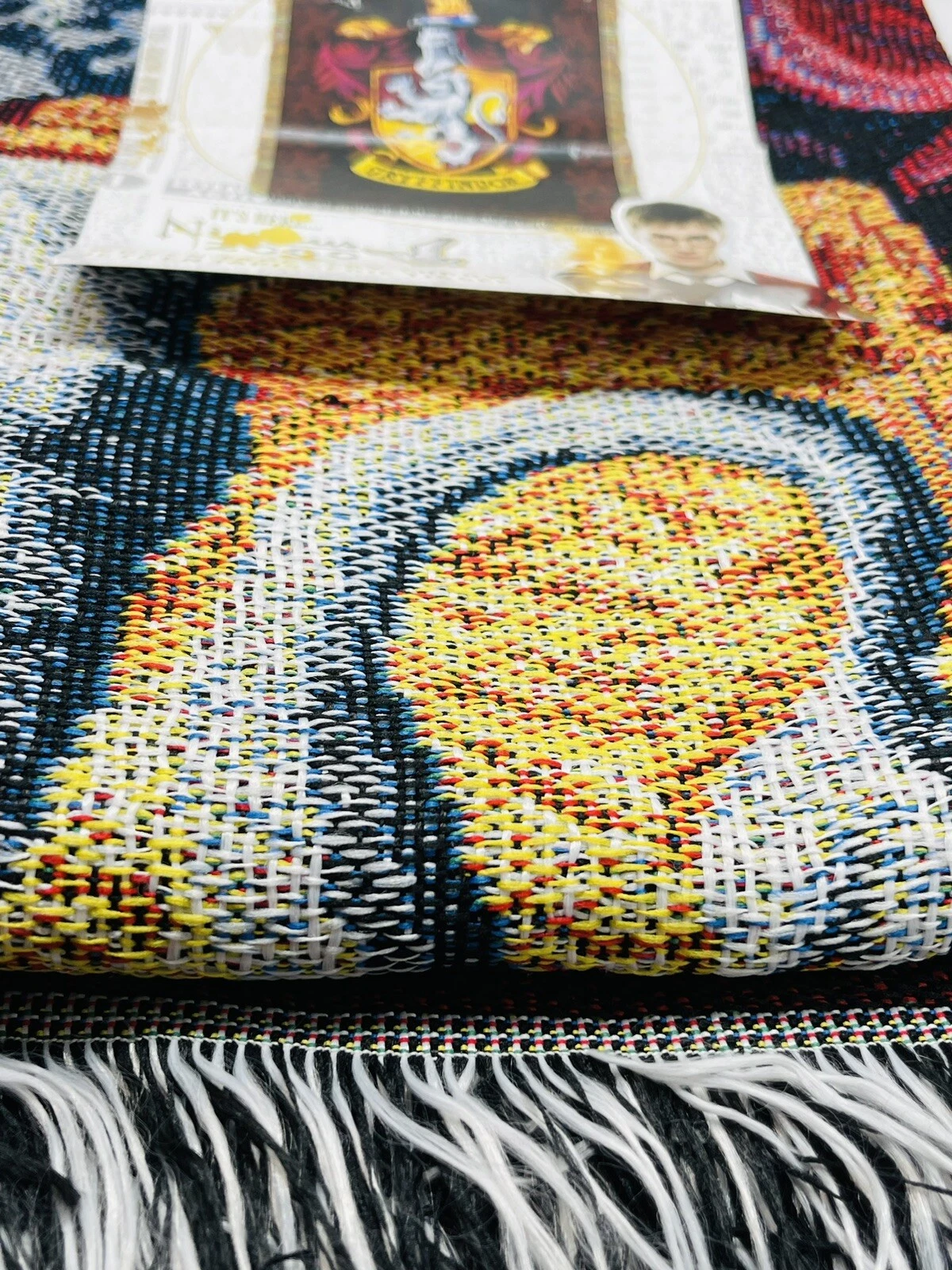 Harry Potter Gryffindor Shield Woven Tapestry Throw Blanket Northwest 48x60 NEW