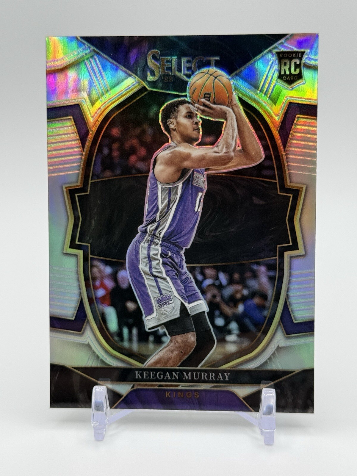 2022-23 Panini Select Keegan Murray Rookie Silver Prizm Sacramento Kings #81