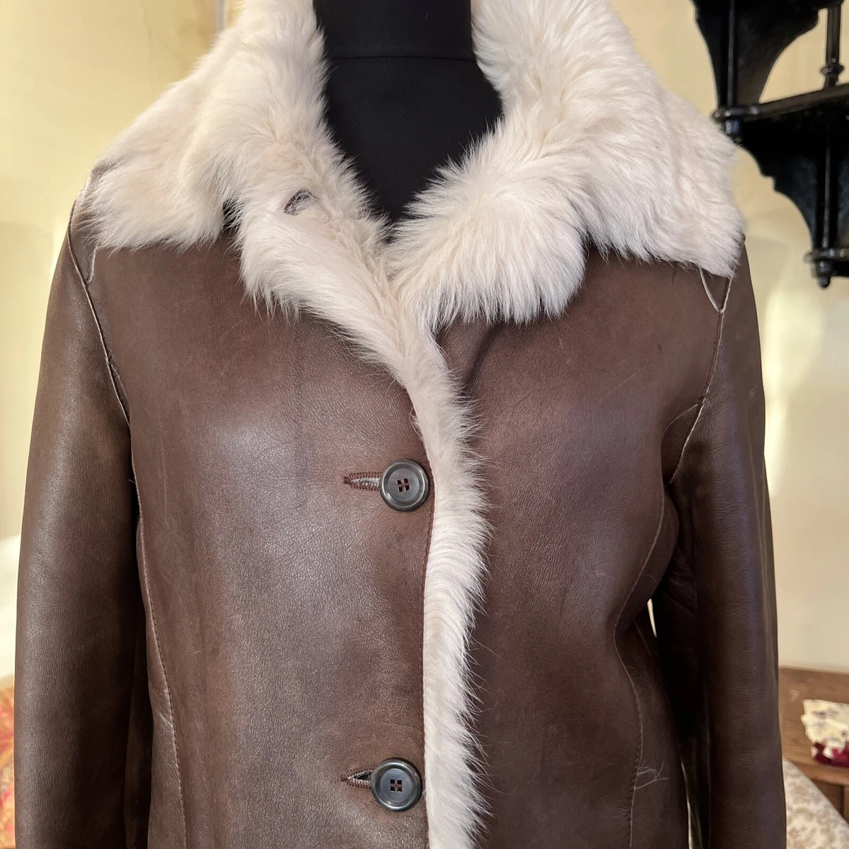 Hugo boss shearling coat outlet