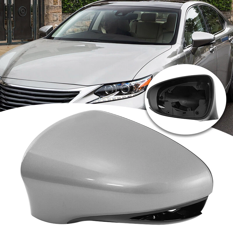 Driver Side Outer Mirror Cover Cap Replacement Silver For Lexus GS350 2013-2018