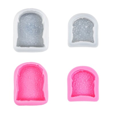 Sliced Toast Bread Silicone Mold Chocolate Fondant Mold Baking Tool Nonstick