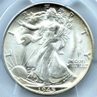 1945-S Walking Liberty Half Dollar, PCGS MS66