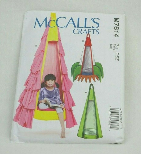 Uncut McCall's Crafts Kid's Hanging Seat Chair Sewing Pattern #M7614 3 Styles - Picture 9 of 12