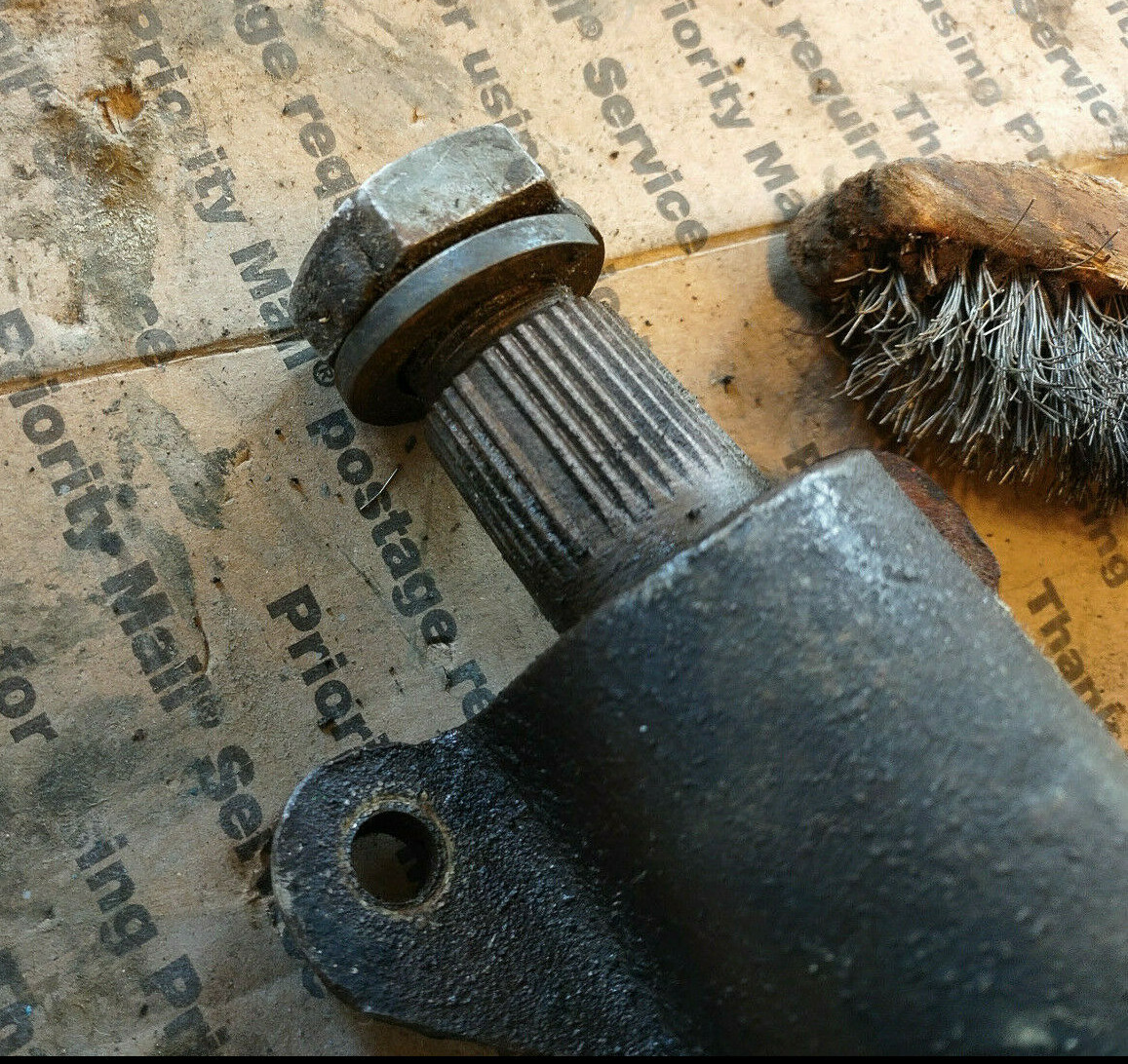 55 56 1955 1956 Chevy car manual steering box sector w/ shaft 57 1957