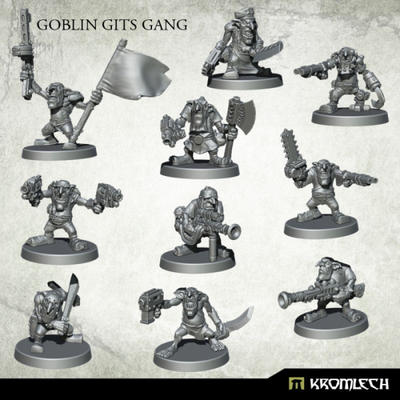 Thumbnail - Goblin Gits Gang Kromlech Miniatur Tabletop Orks Goblins Modelle