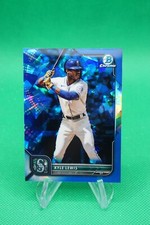 (2 Cards) 2022 Bowman Chrome Sapphire Base #21 Kyle Lewis Seattle Mariners BG6